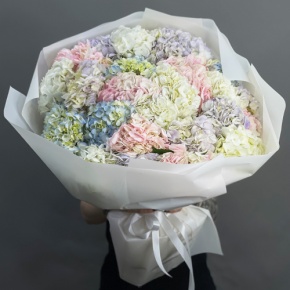 Букет из 23 гортензий микс в Дубне