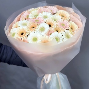 Букет "Гера" из 25 гербер в Дубне