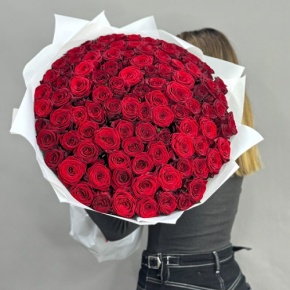 Букет 101 красная роза (60 см) в Дубне