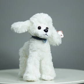 Плюшевый пудель белый (25 см) в Дубне