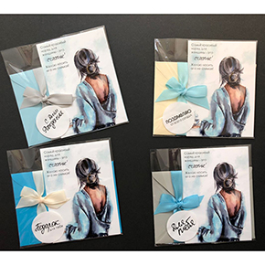 Открытка набор №6 "Самый красивый наряд для женщины-это счастье!" в Дубне