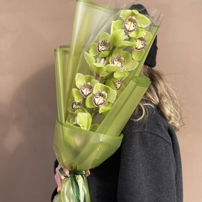 Букет из лаймовой орхидеи в Дубне