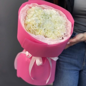 Букет "Гламур" из гортензии и диантусов в Дубне