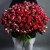 Букет из 51 кустовой рубиновой розы (50 см) в Дубне