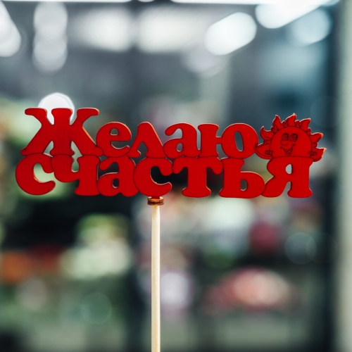 Топпер Желаю Счастья в Дубне