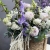 Композиция в сумке "Вдохновение" из дельфиниума, георгин, маттиол, гладиолусов и эустом в Дубне Композиция в сумке "Вдохновение" из дельфиниума, георгин, маттиол, гладиолусов и эустом в Дубне