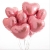 Сердце розовое фольгированный шар с гелием (45 см) в Дубне