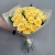 Букет из 21  из пионовидной розы Баттеркап (60 см) в Дубне
