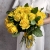 Букет из 25 лимонных роз с рускусом (40 см) в Дубне Букет из 25 лимонных роз с рускусом (40 см) в Дубне
