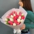 Букет из 25 кораллово-белых тюльпанов в Дубне