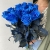 15 синих LUX роз Эквадор (70 см) в Дубне