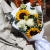 Букет "Солнечный цветочек" из подсолнуха, гиперикума, хризантем и орнитагалума в Дубне