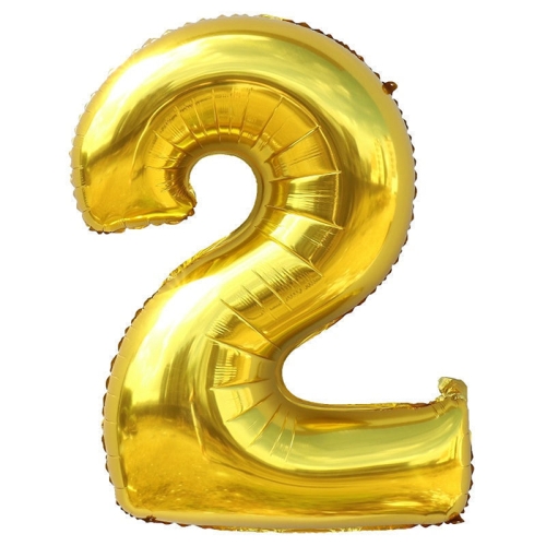Шар гелиевый цифра 2 (40х102 см) в Дубне