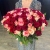 Букет 151 роза красный микс (50 см) в Дубне